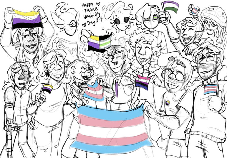 2025 Trans Visabilty Day - OC art