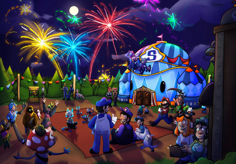 SMG4 New Years - Fanart