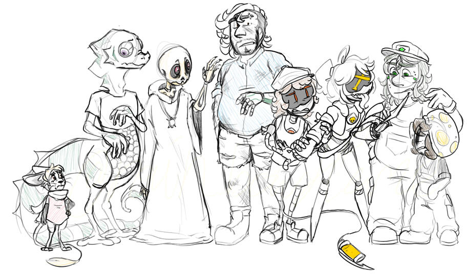 Glitch Production OCs - Sketch