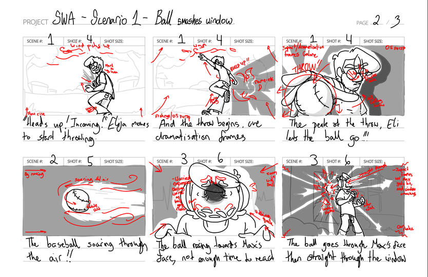 Studio Class A - Scene turned storyboard 2